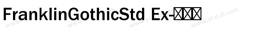 FranklinGothicStd Ex字体转换